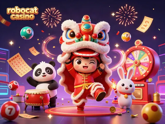 Experience the thrill of robocat casino with lively characters, exciting games, and vibrant lucky symbols.